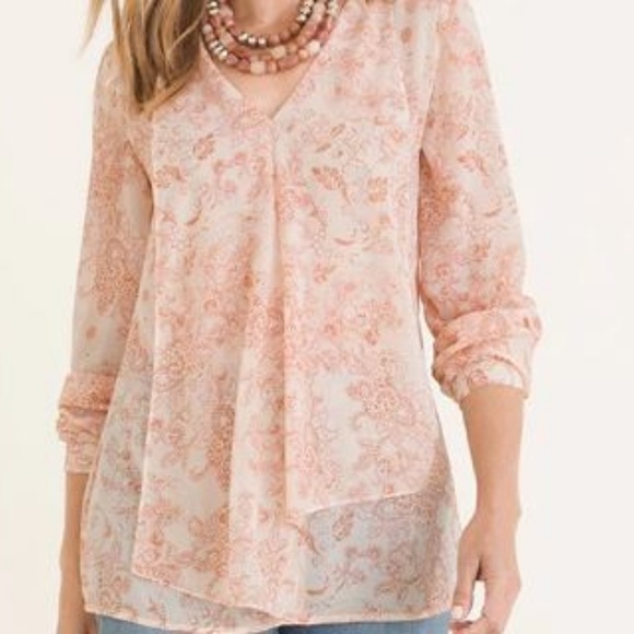 Chico's Tops - Chicos Paisley Top size 3 (1x)